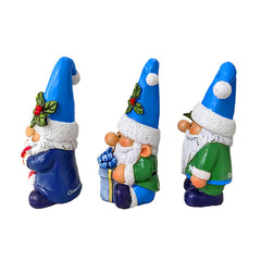 Set of Three Christmas Gnome Figurines Multi | Ashley Stewart