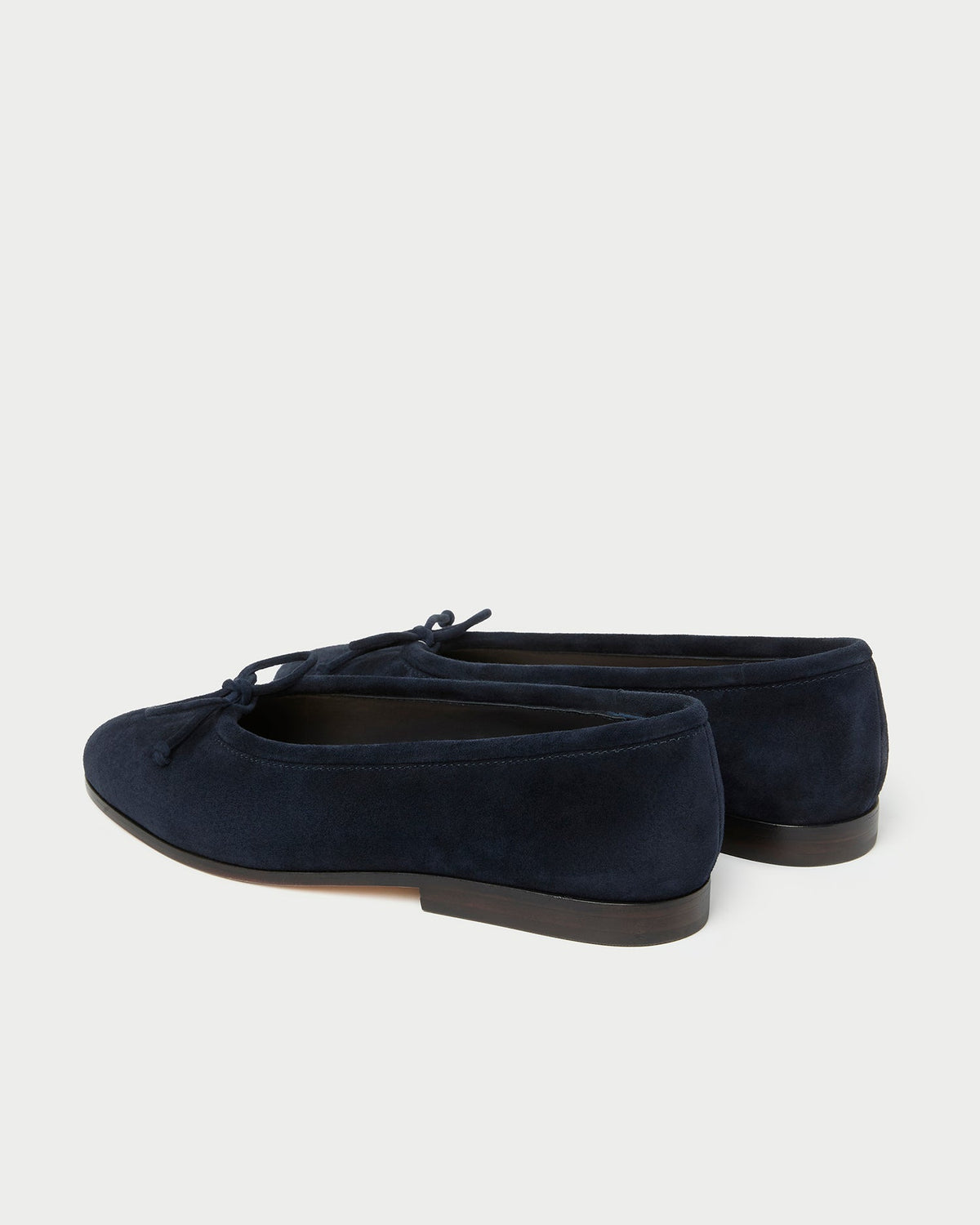 Loeffler Randall Noelle Navy Suede Ballet Flat