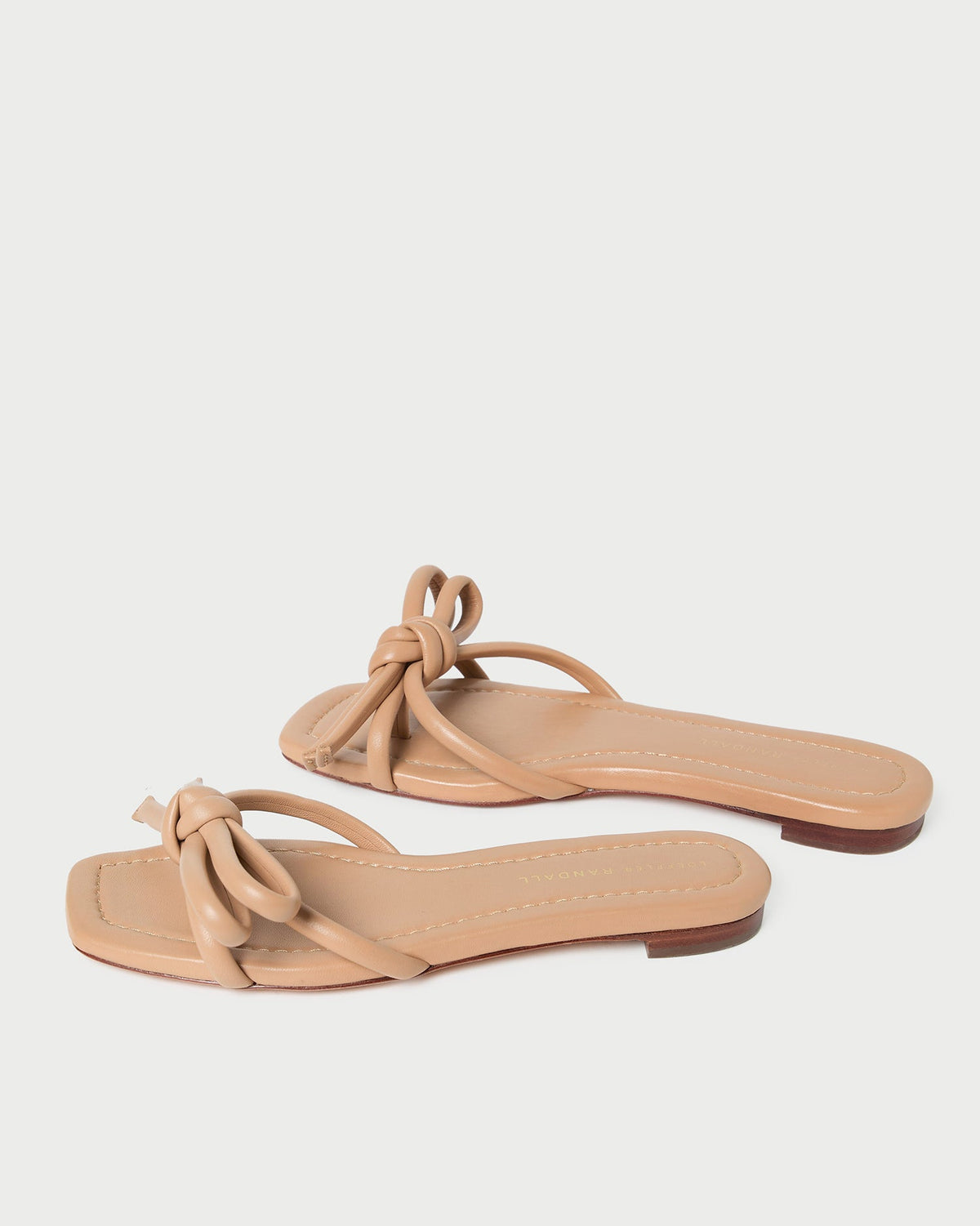 Loeffler Randall Hadley Dune Leather Bow Sandal