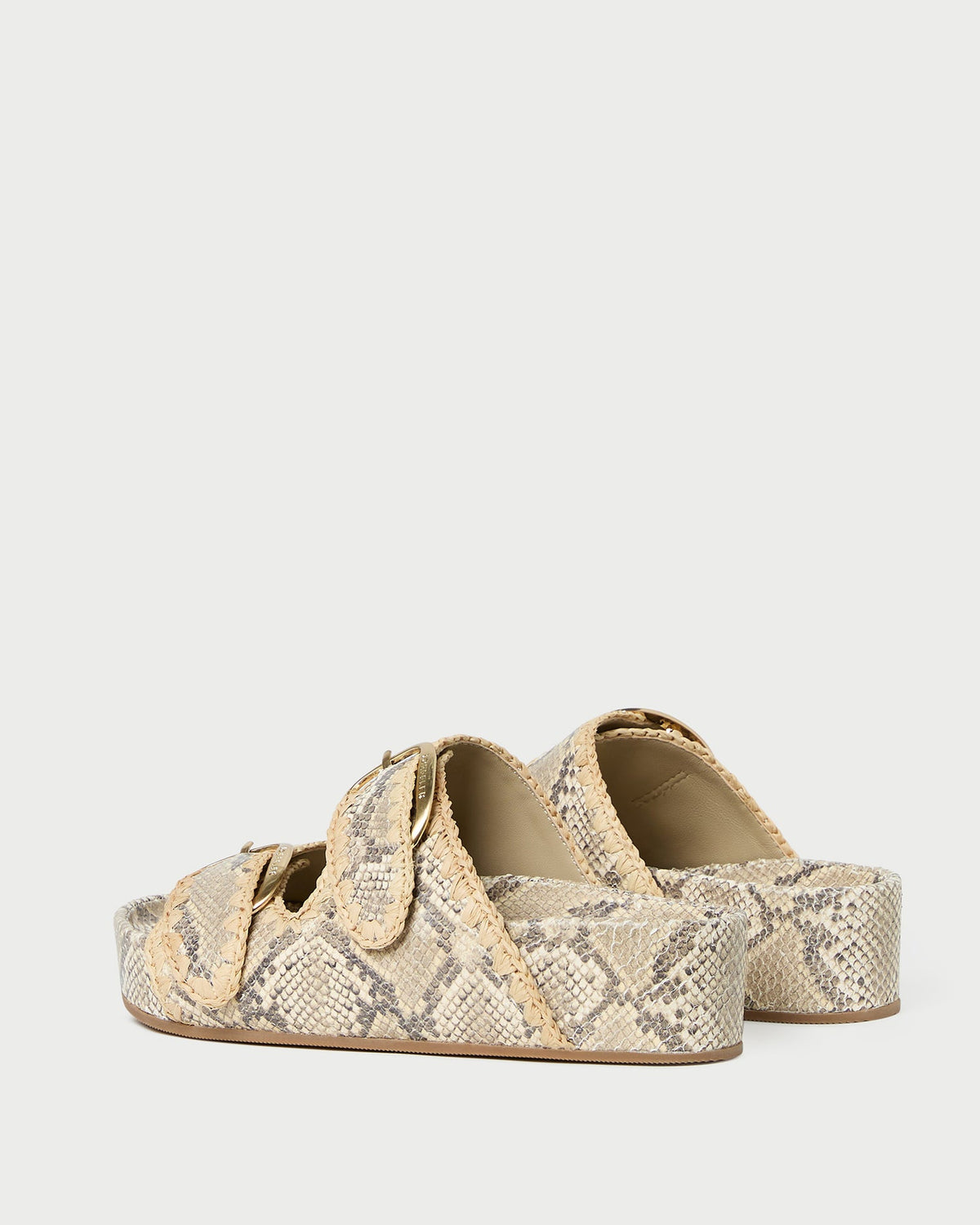 Loeffler Randall Nico Snake Two-Band Sandal