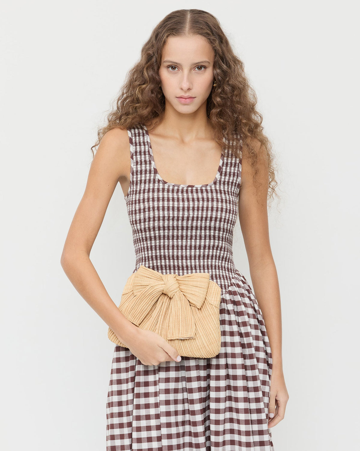 Loeffler Randall Rayne Natural Bow Clutch