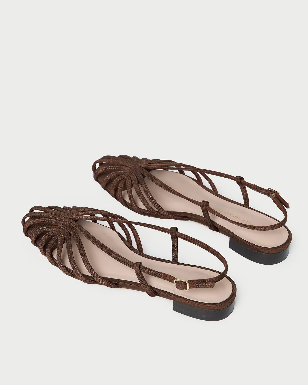 Loeffler Randall Devon Chocolate Moiré Slingback Sandal