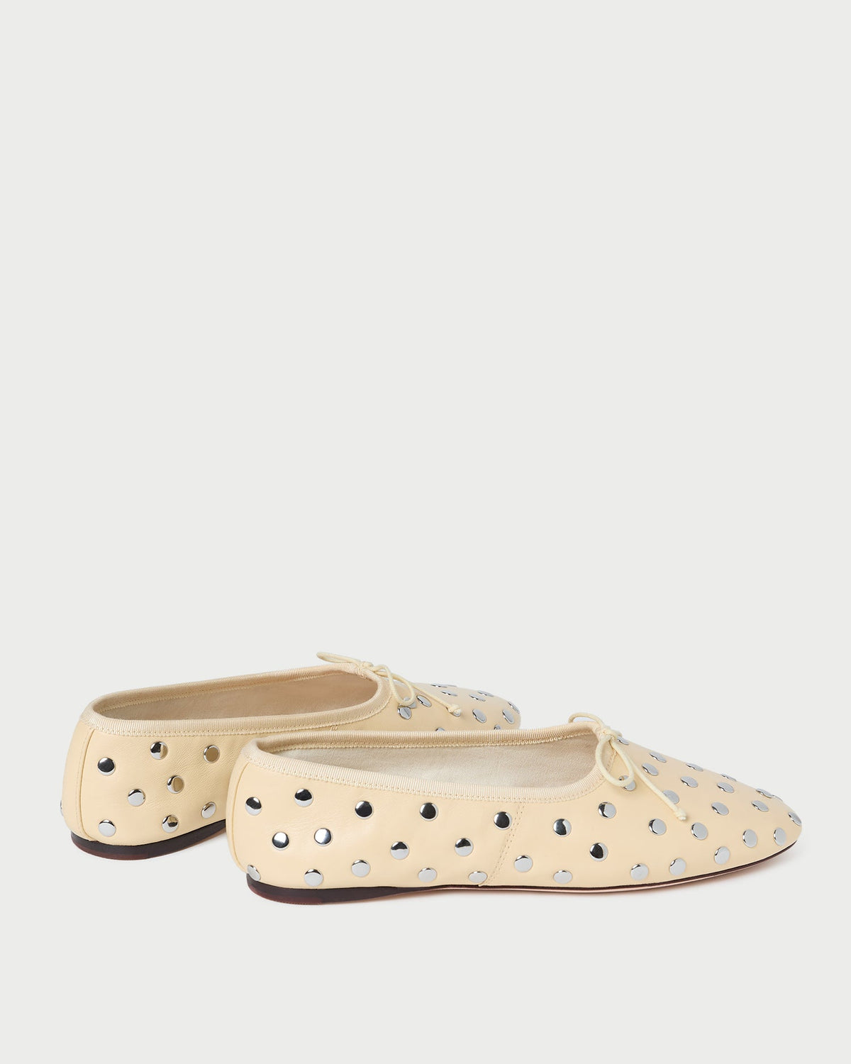 Loeffler Randall Landon Butter/Silver Ballet Flat