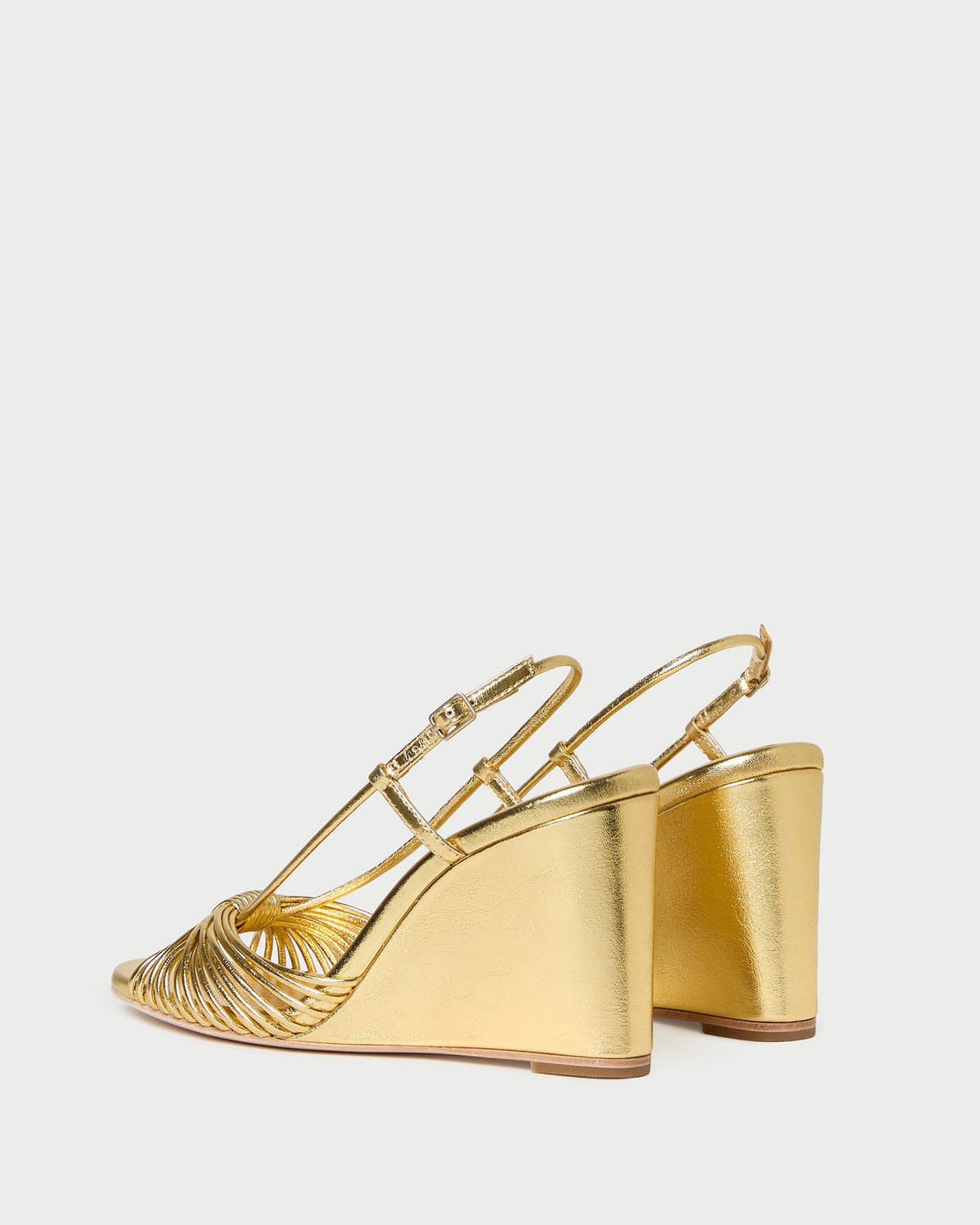 Loeffler Randall Marren Gold Leather Wedge