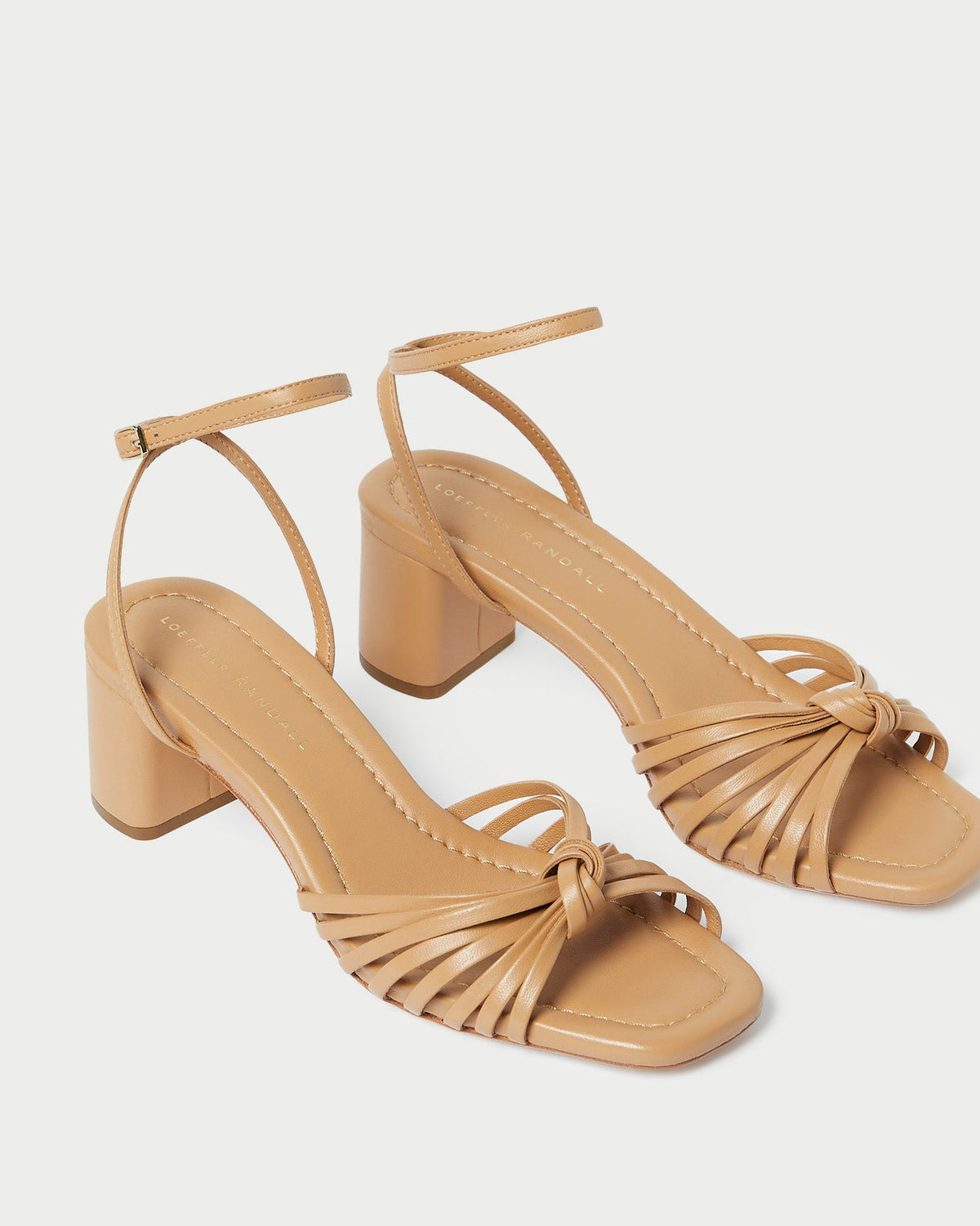 Loeffler Randall Olivia Dune Knot Mid-Heel Sandal