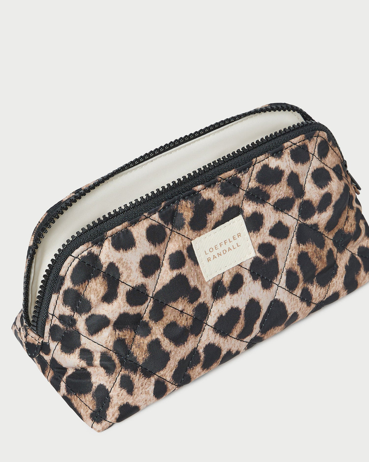 Loeffler Randall Georgette Brown/Leopard Mini Cosmetic Pouch
