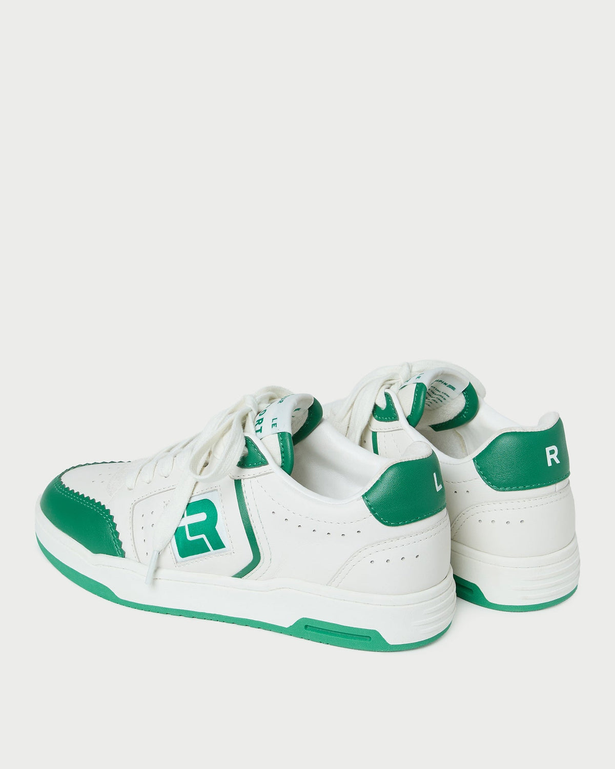 Loeffler Randall Topspin Cream/Green Court Sneaker
