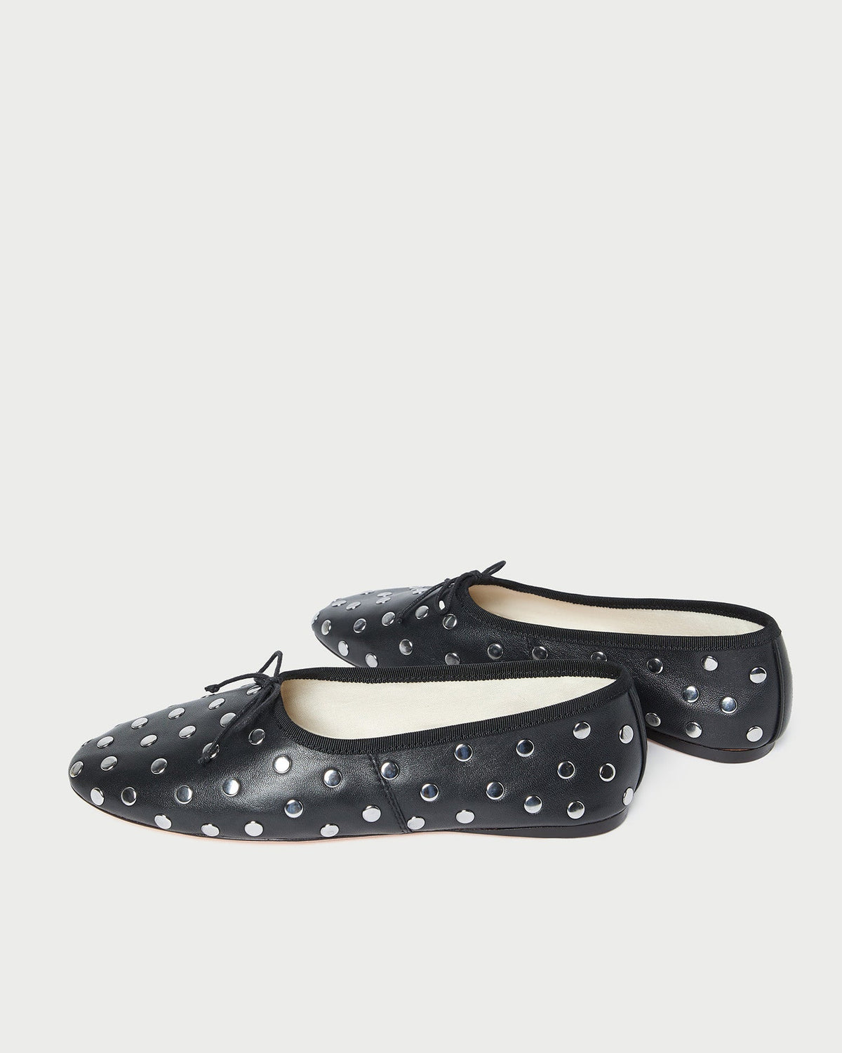 Loeffler Randall Landon Black/Silver Ballet Flat