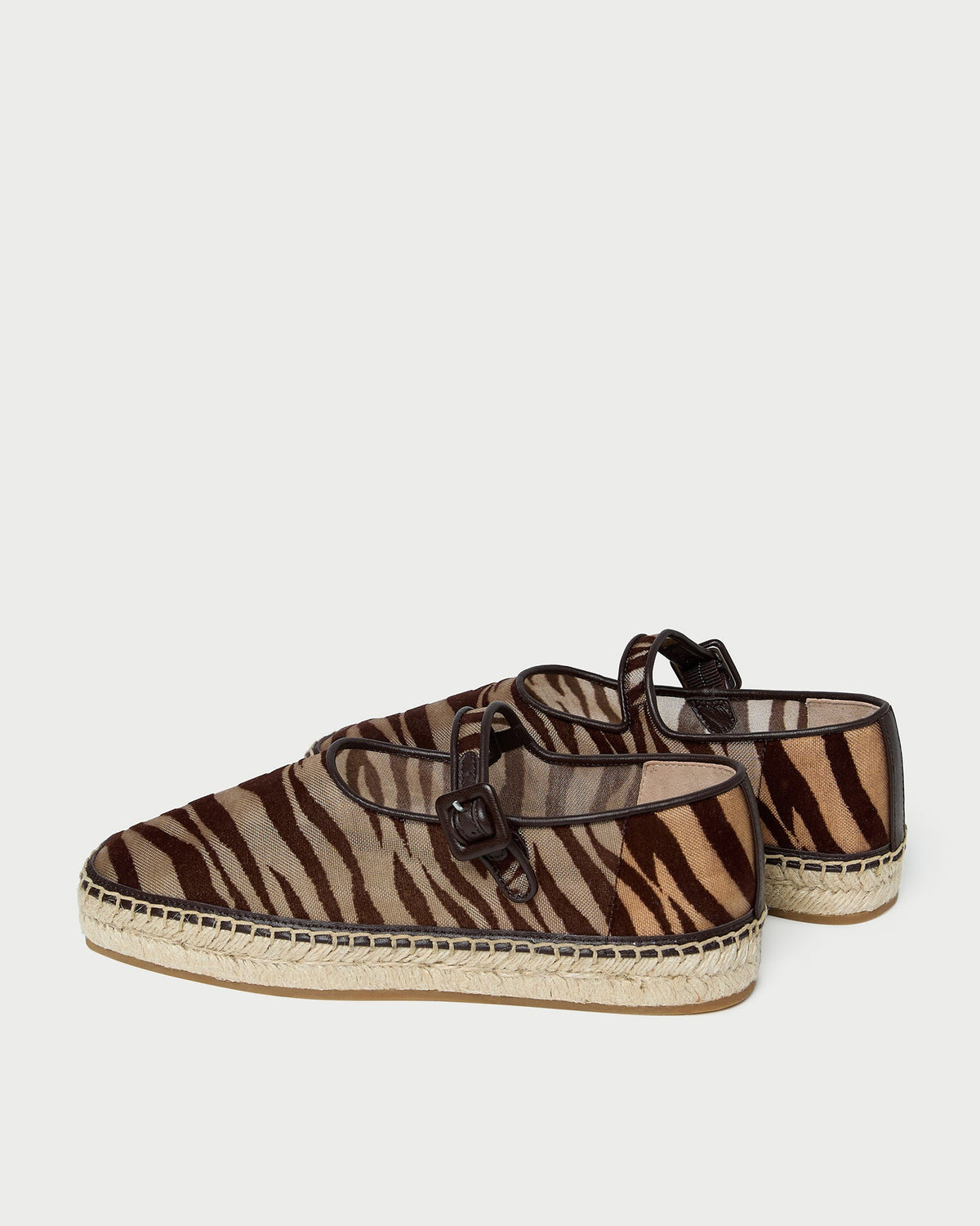 Loeffler Randall Clover Zebra Mesh Espadrille
