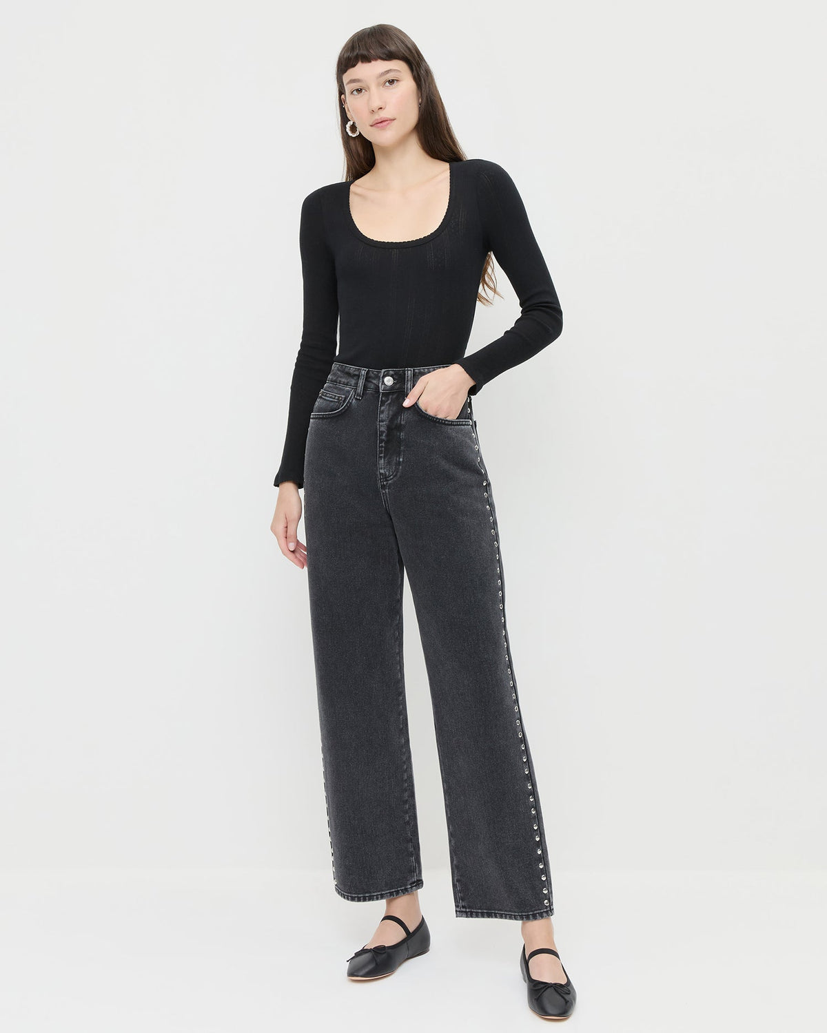 Loeffler Randall Winona Denim Pant