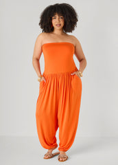 Strapless Harem Leg Jumpsuit Koi | Ashley Stewart