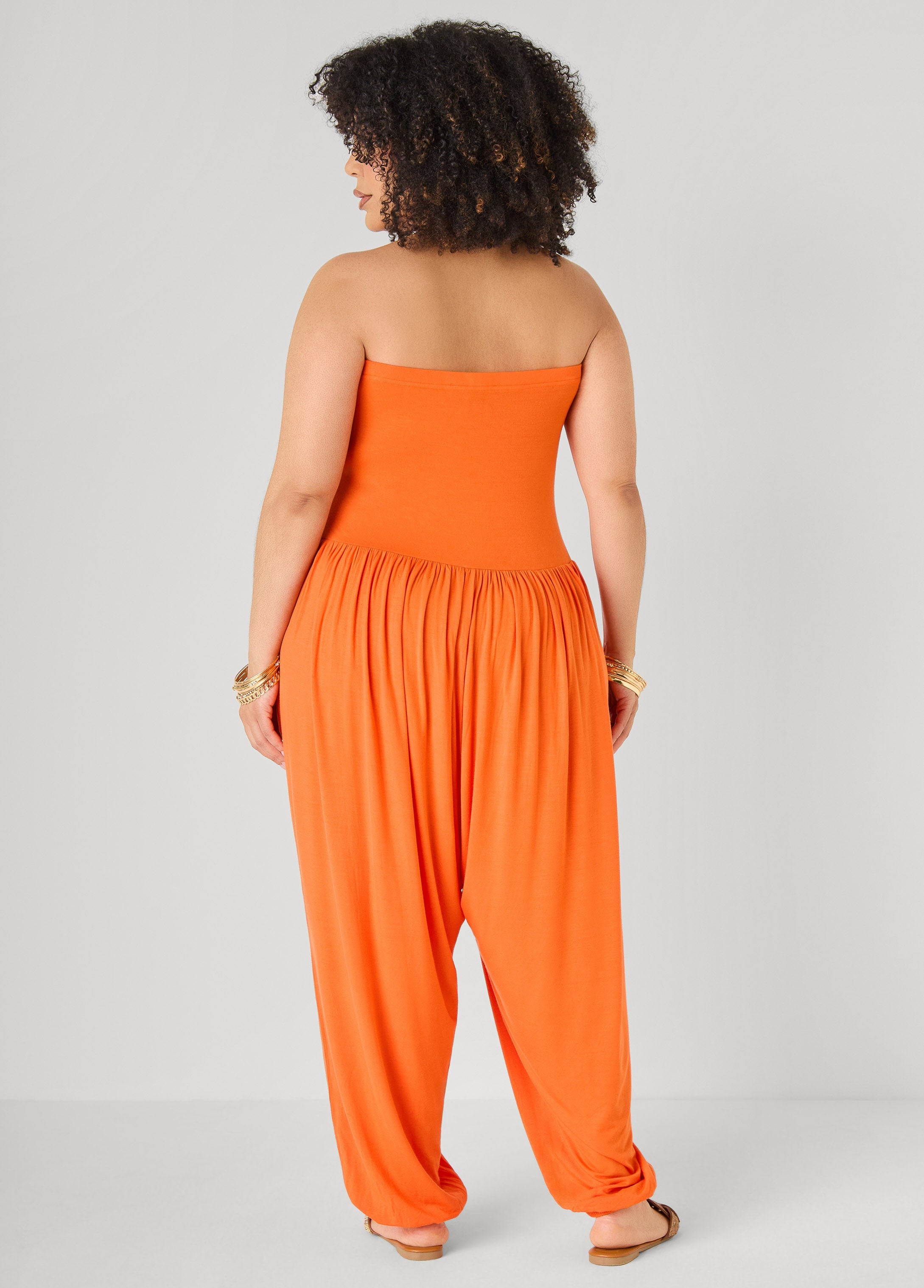 Strapless Harem Leg Jumpsuit Koi | Ashley Stewart