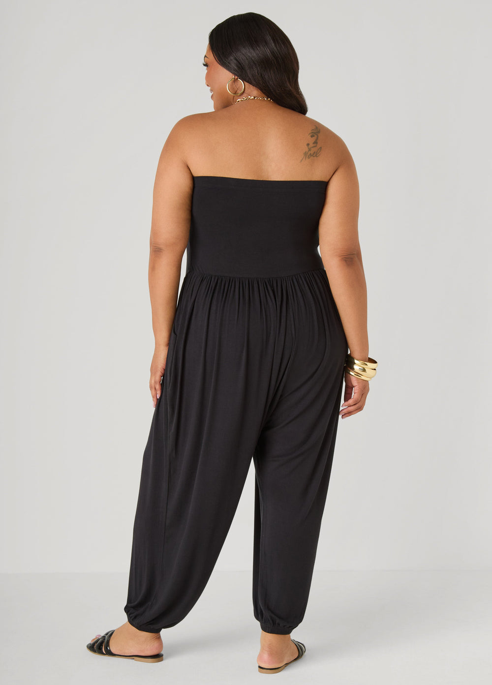 Strapless Harem Leg Jumpsuit Koi | Ashley Stewart
