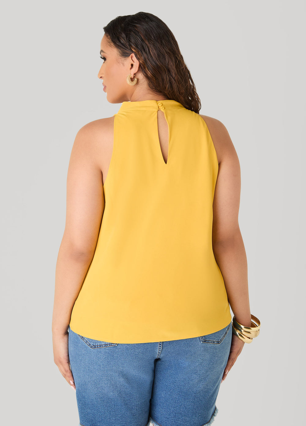 Embellished Cowl Neck Top Bosphorus | Ashley Stewart