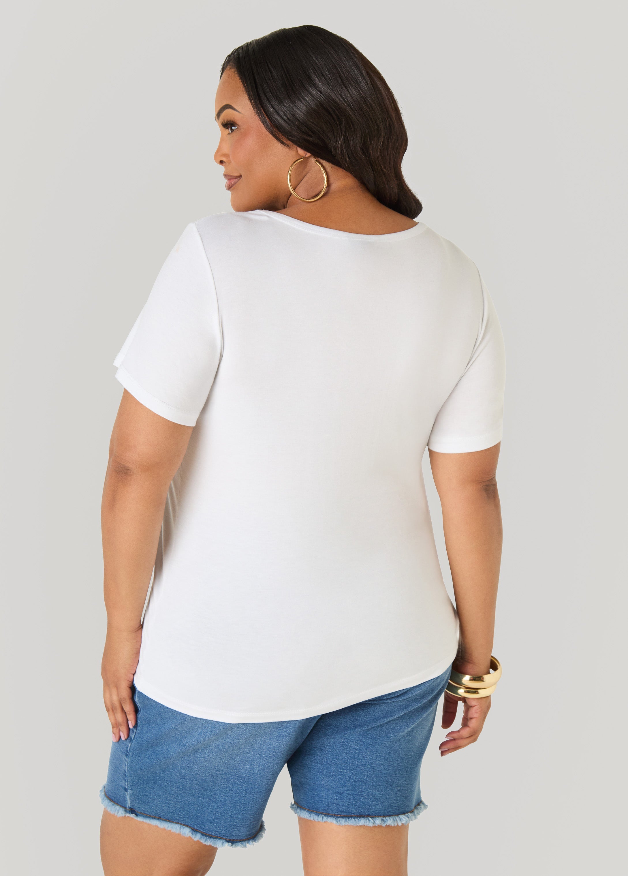 Love Africa Graphic Tee White | Ashley Stewart