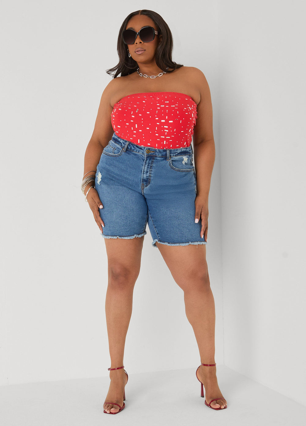 Crystal Tube Top Poinsettia | Ashley Stewart