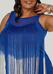 Fringed Mesh Paneled Top Sodalite | Ashley Stewart