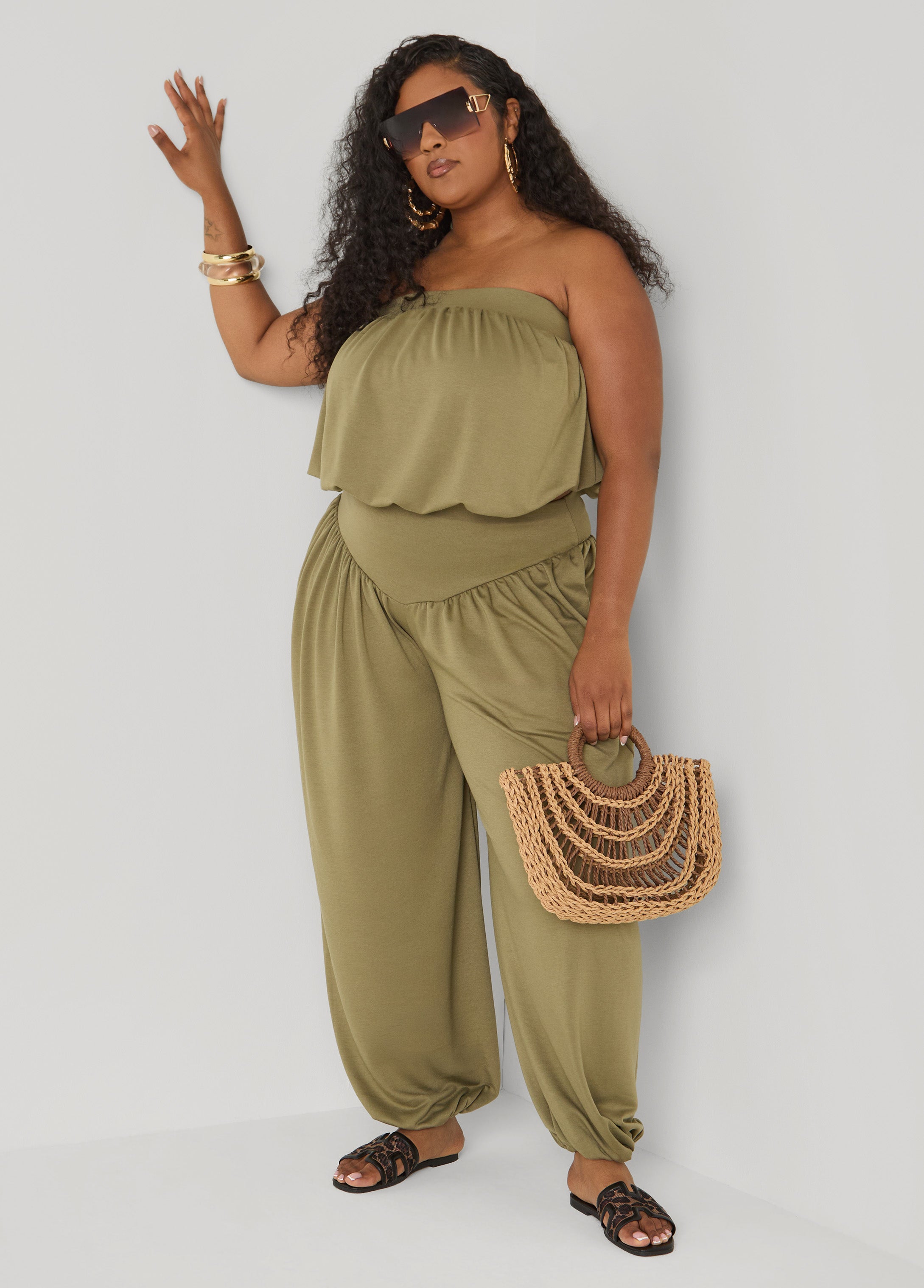 Bubble Tube Top Rust | Ashley Stewart