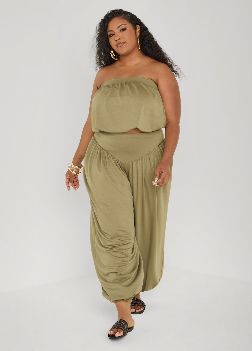 Bubble Tube Top Rust | Ashley Stewart