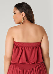 Bubble Tube Top Rust | Ashley Stewart