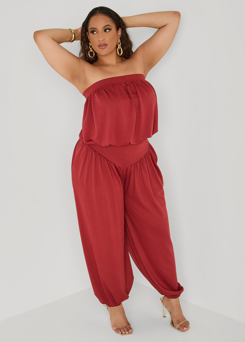 Bubble Tube Top Rust | Ashley Stewart