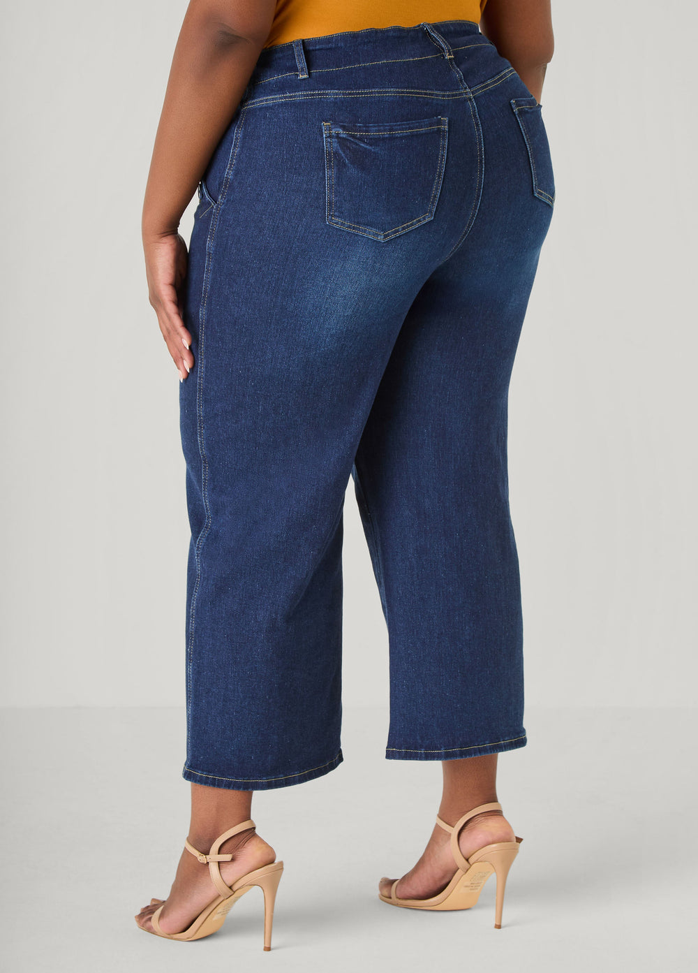 Denim Sailor Capris Dk Wash | Ashley Stewart
