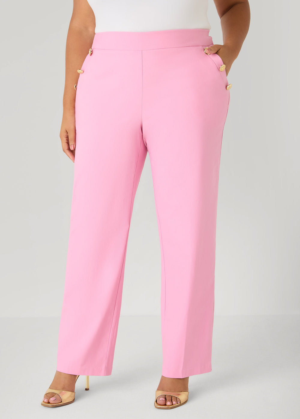 Millennium Sailor Pants Pink | Ashley Stewart