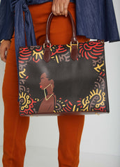 Pardon My Fro™ Harlem Tote Black | Ashley Stewart