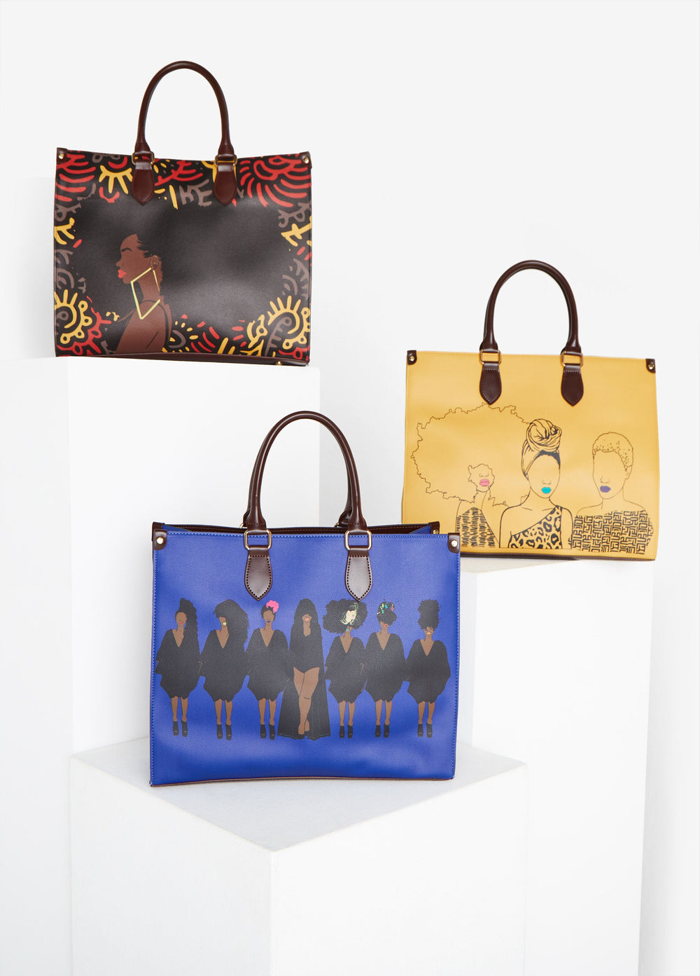 Pardon My Fro™ Harlem Tote Black | Ashley Stewart