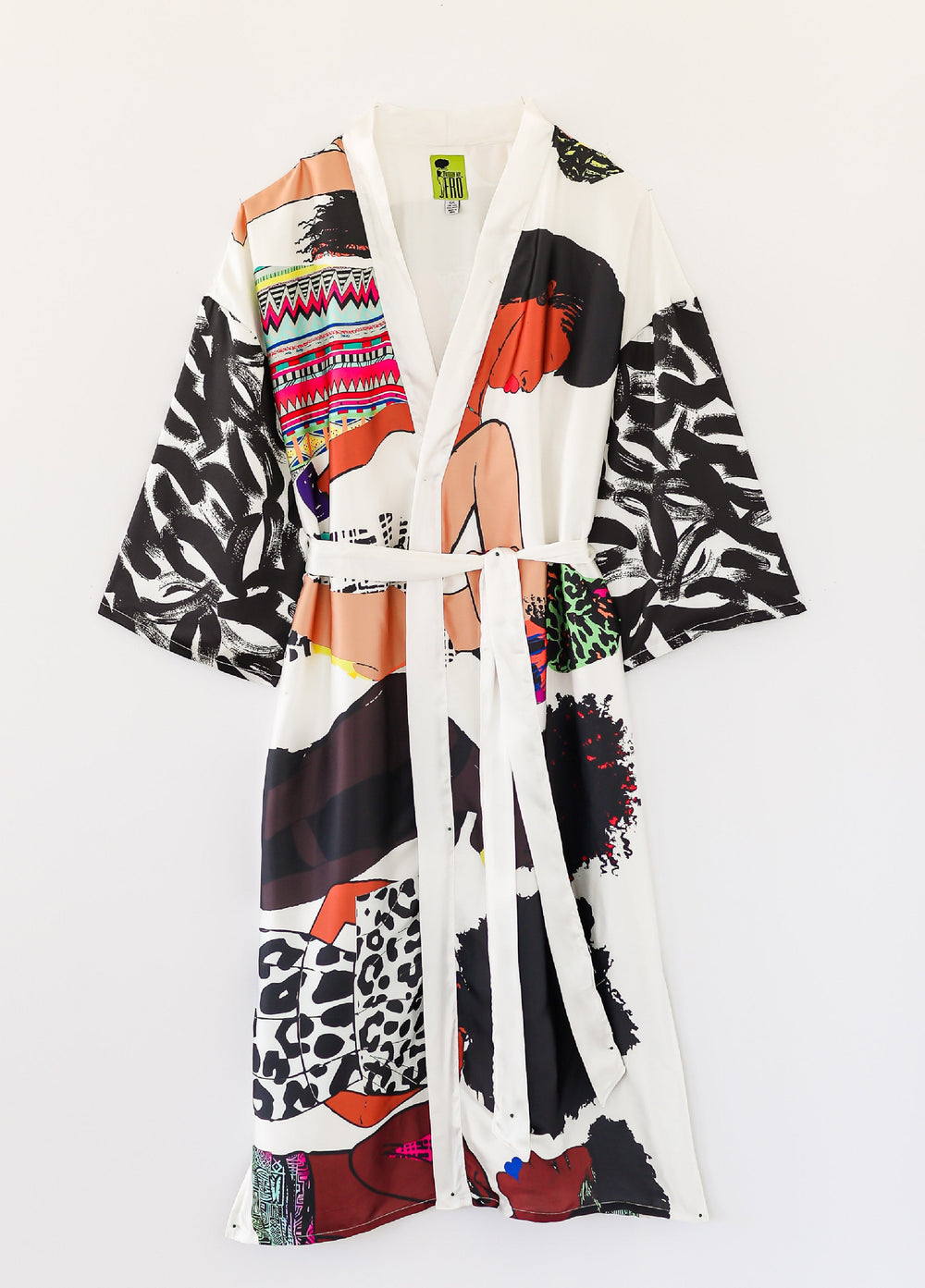 Pardon My Fro™ The Squad Kimono Black | Ashley Stewart