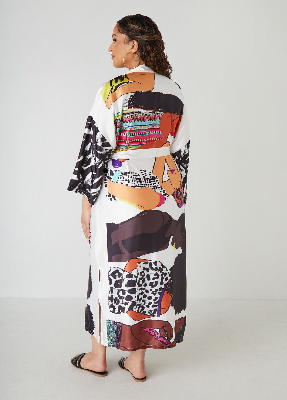 Pardon My Fro™ The Squad Kimono Black | Ashley Stewart