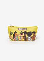 Pardon My Fro™ The Squad Cosmetic Bag Yellow | Ashley Stewart