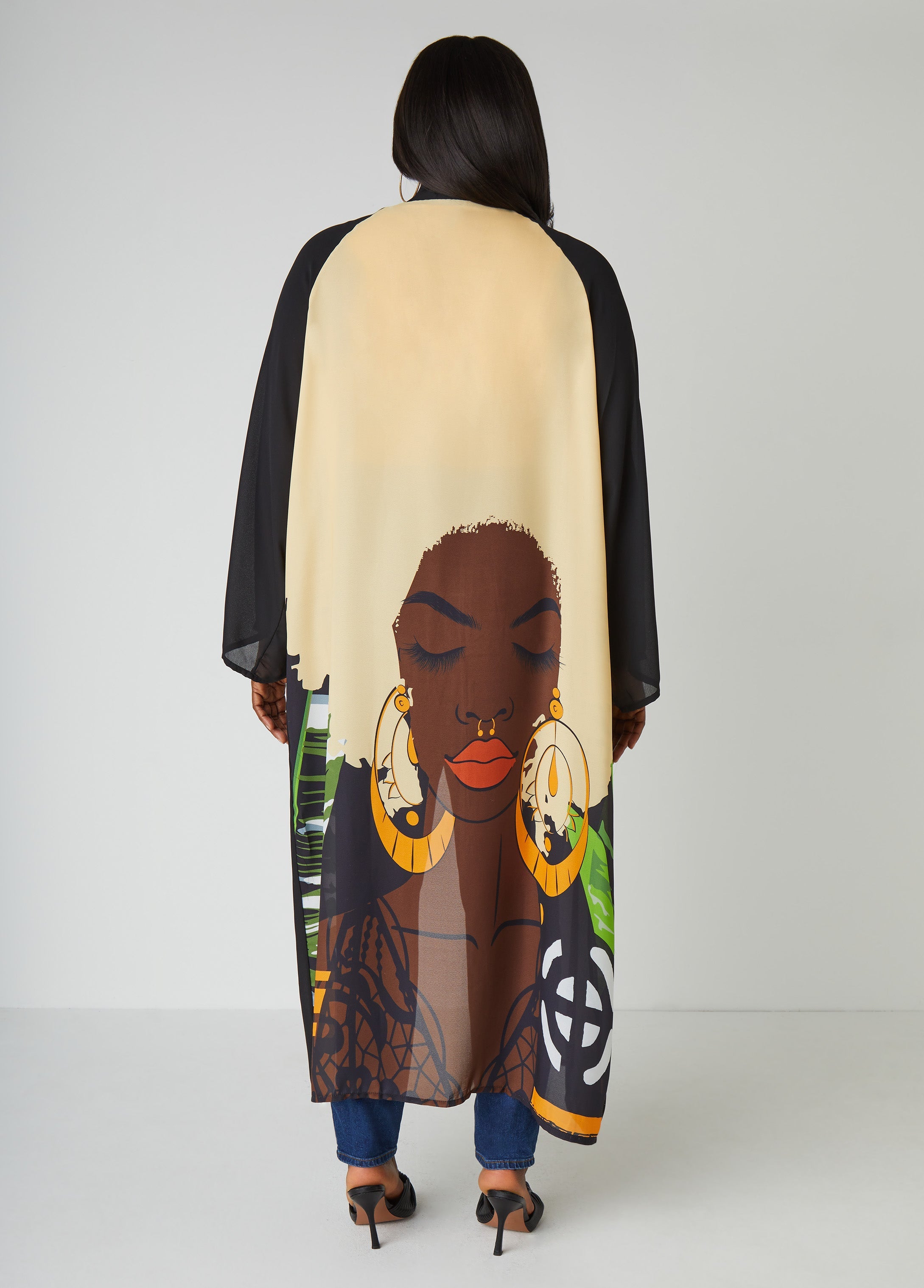 Pardon My Fro™ Ziggy Duster Black | Ashley Stewart