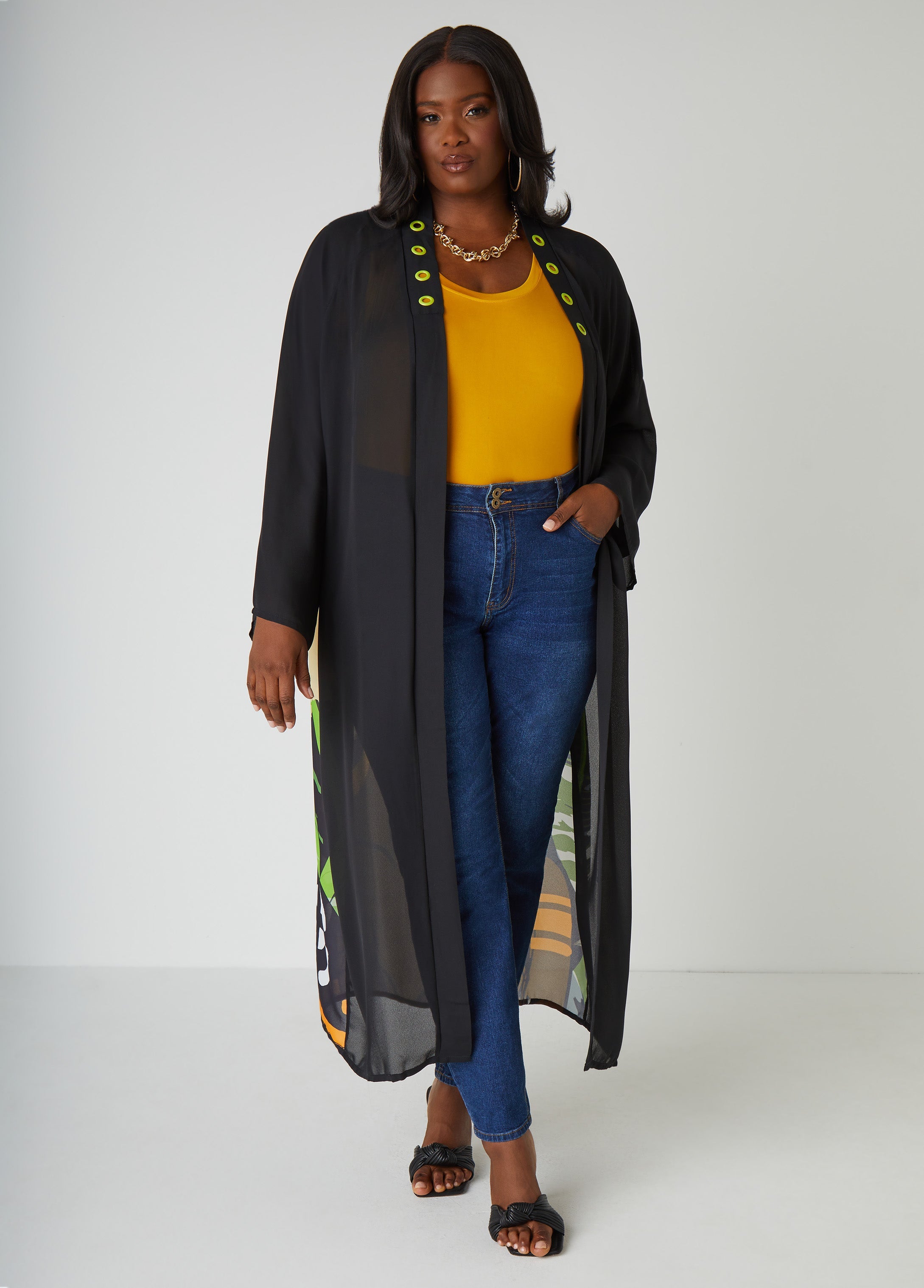 Pardon My Fro™ Ziggy Duster Black | Ashley Stewart