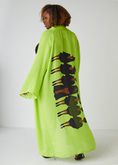 Pardon My Fro™ Tribe Duster Lime Green | Ashley Stewart