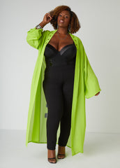 Pardon My Fro™ Tribe Duster Lime Green | Ashley Stewart