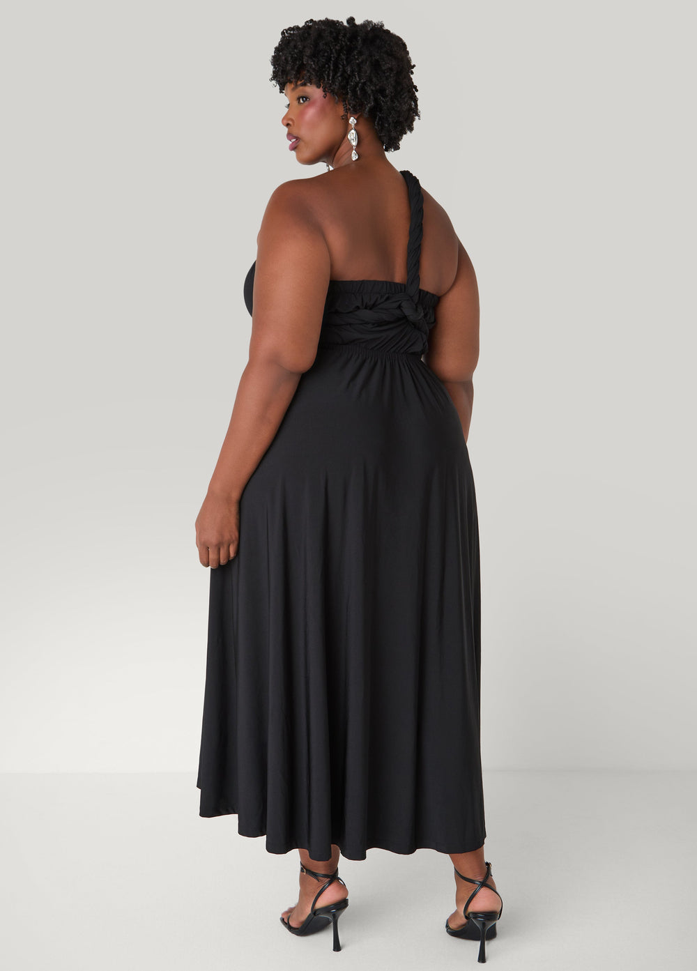 Convertible Maxi Dress Black | Ashley Stewart