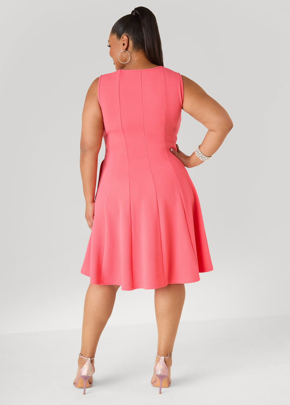 Embellished A Line Dress Victoria Blue | Ashley Stewart