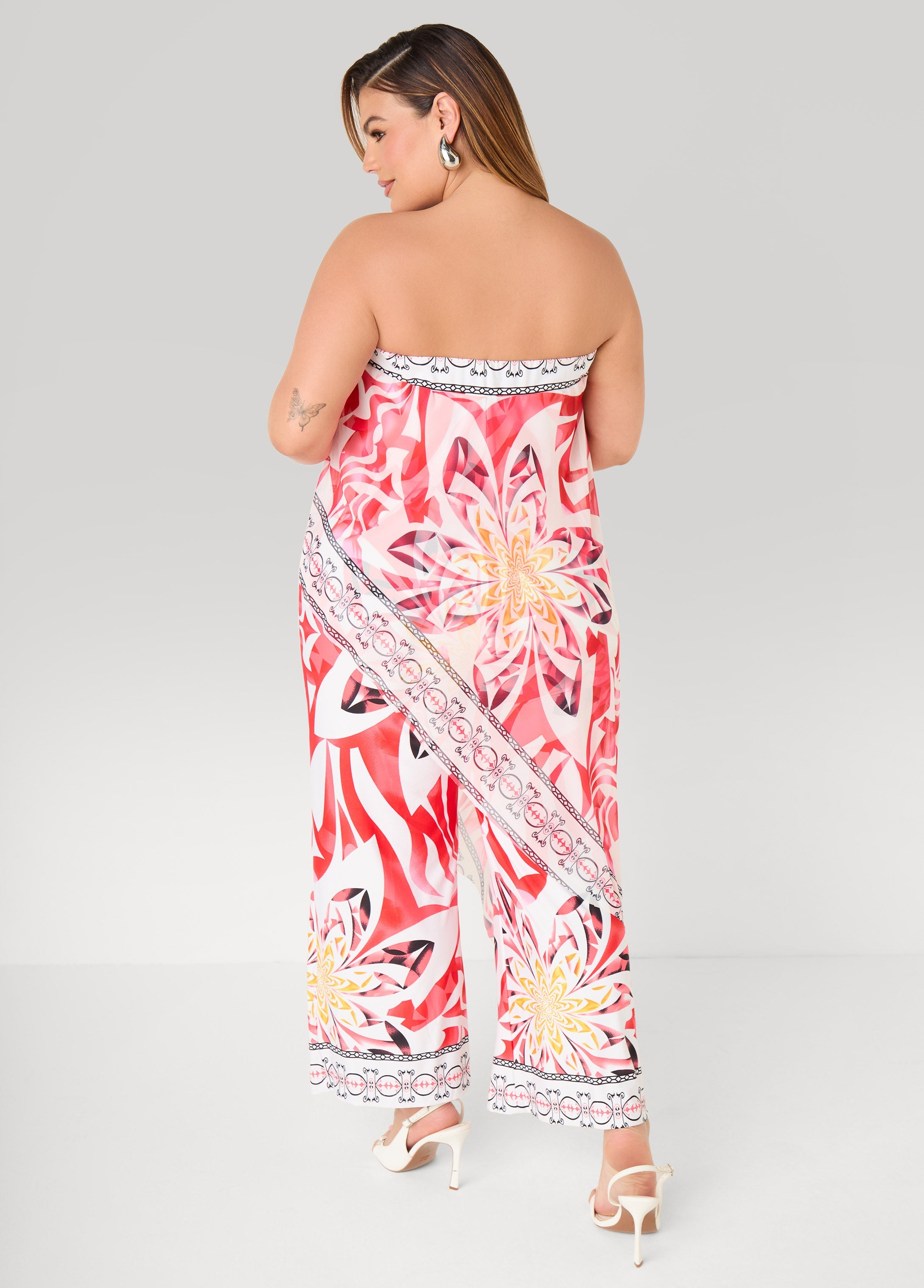 Layered Floral Jumpsuit Multi | Ashley Stewart