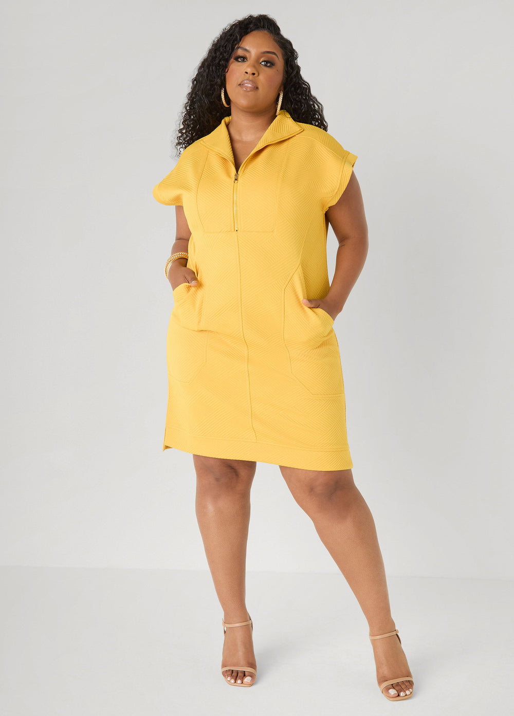 Athletic Knit Sneaker Dress White | Ashley Stewart