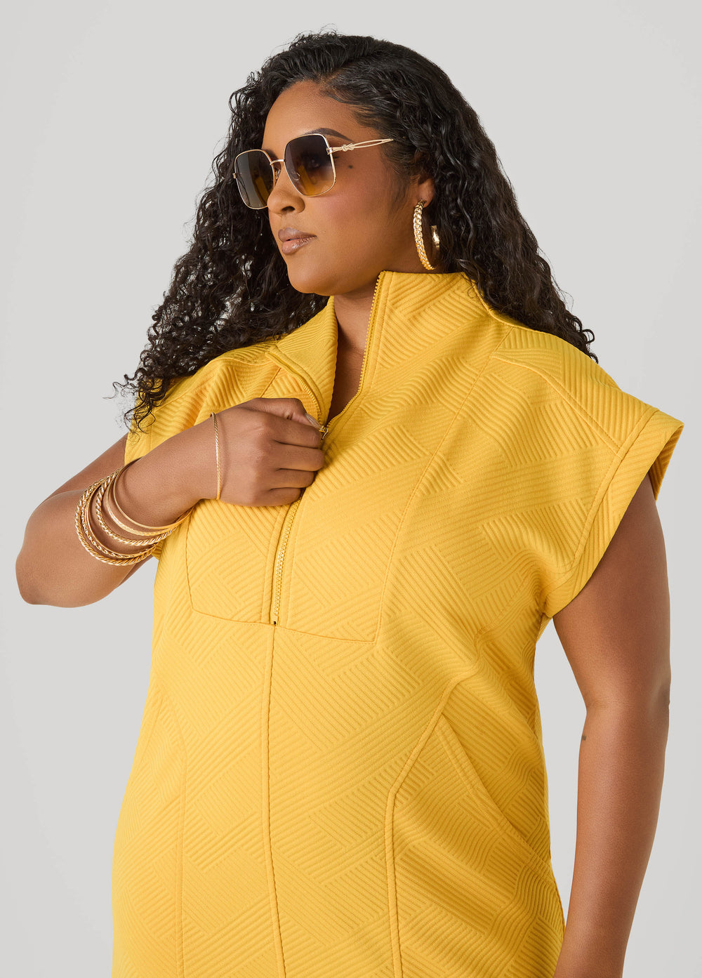 Athletic Knit Sneaker Dress White | Ashley Stewart