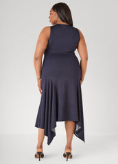 Denim Handkerchief Dress Denim | Ashley Stewart