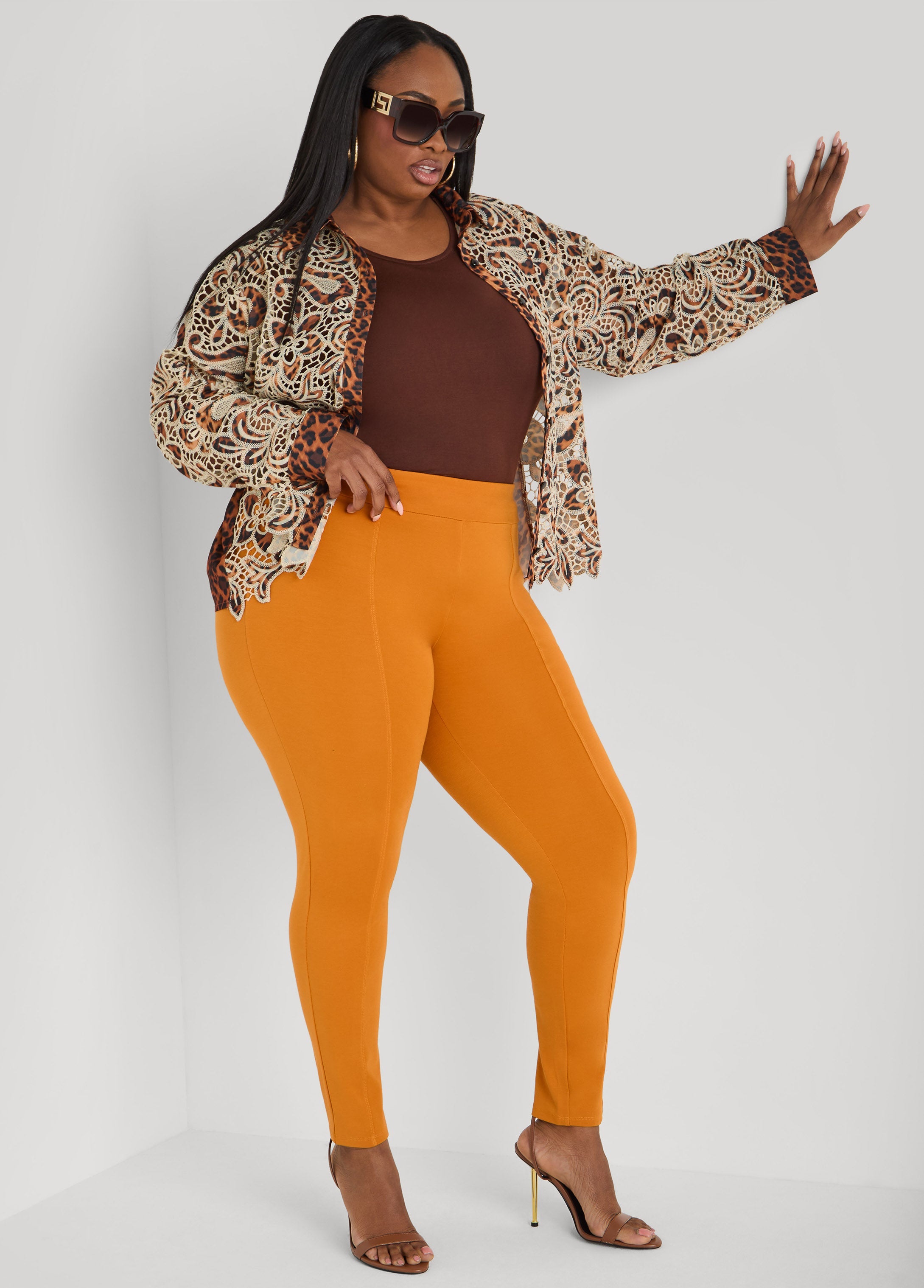Basic Crewneck Jersey Tee Victoria Blue | Ashley Stewart