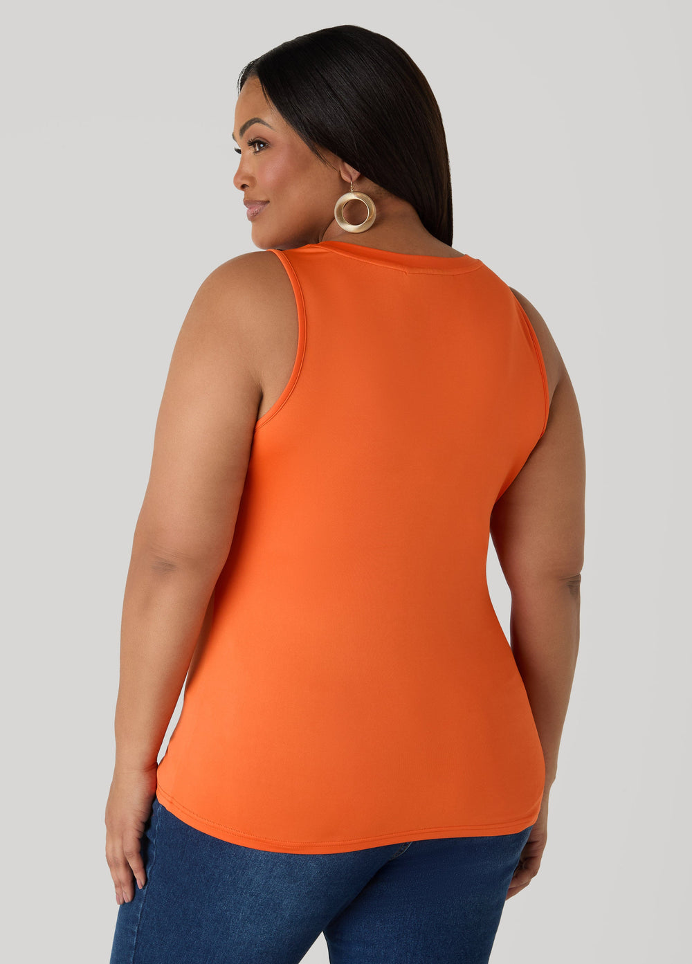 The Basic Knitted Cami Macaw Green | Ashley Stewart