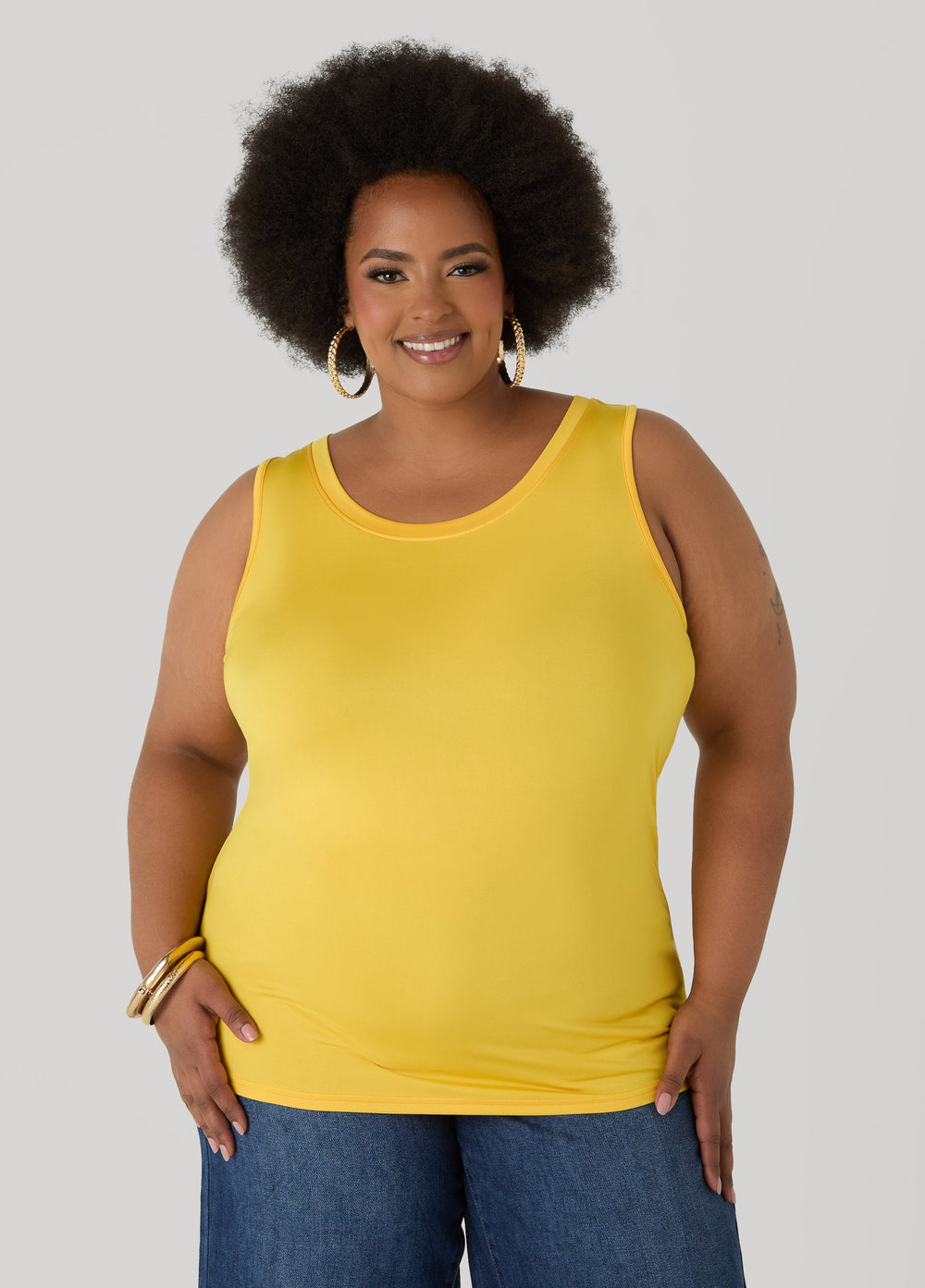 Basic Knit Cami Calypso Coral | Ashley Stewart