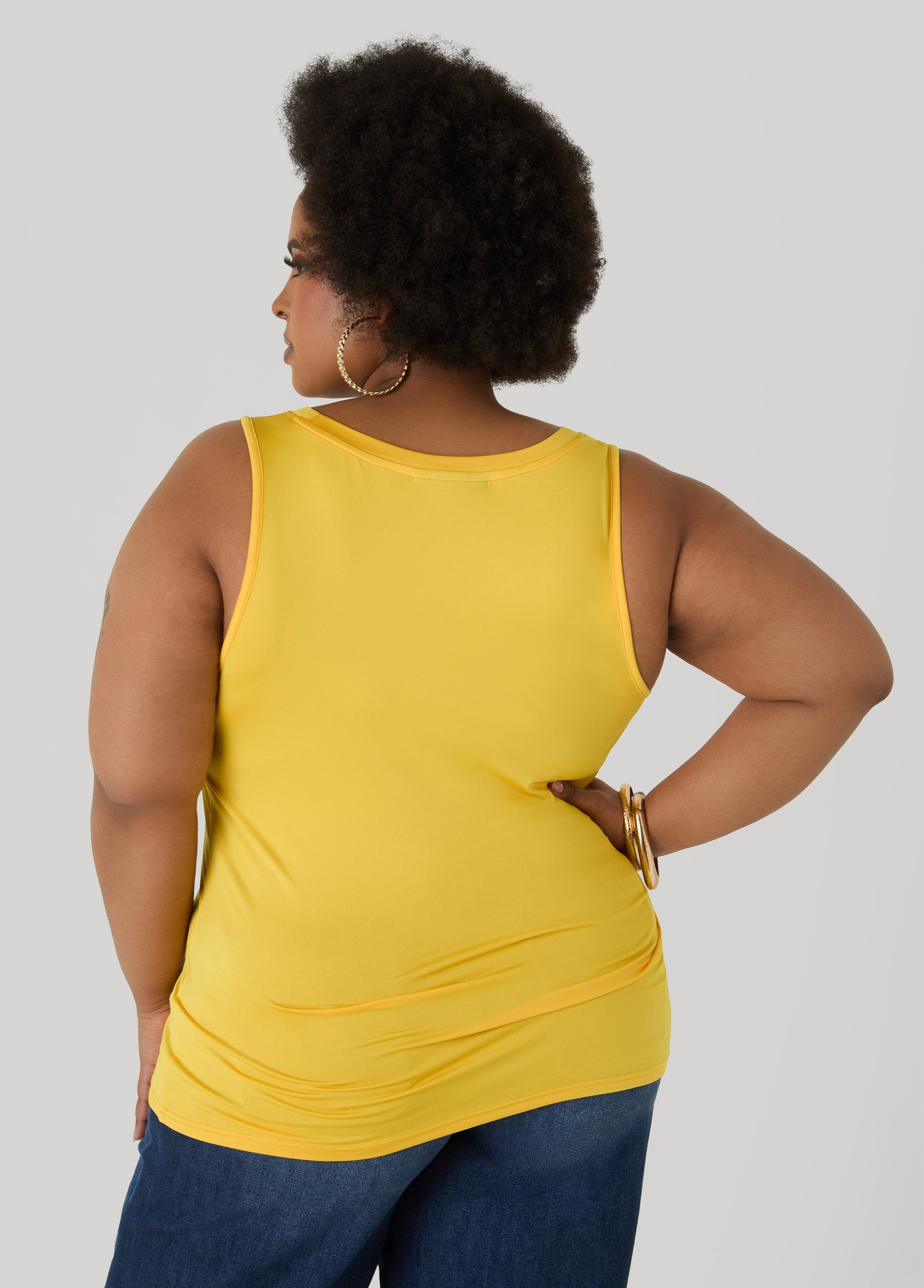 Basic Knit Cami Calypso Coral | Ashley Stewart