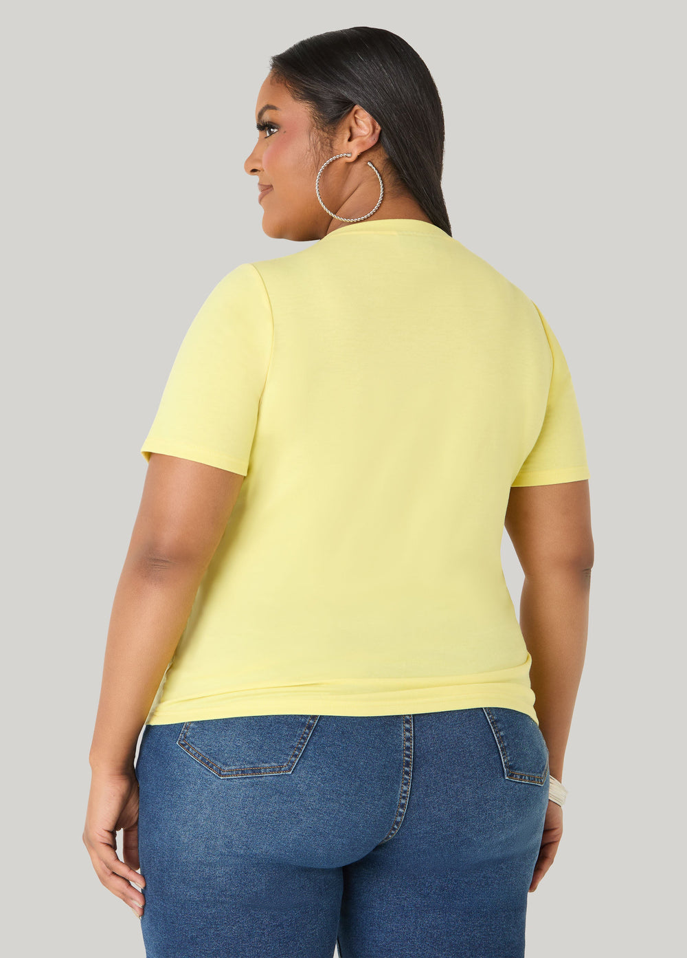 Boujee Paris Graphic Tee Canary Yellow | Ashley Stewart
