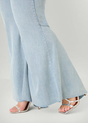 Seam Detailed Flared Jeans Vintage | Ashley Stewart