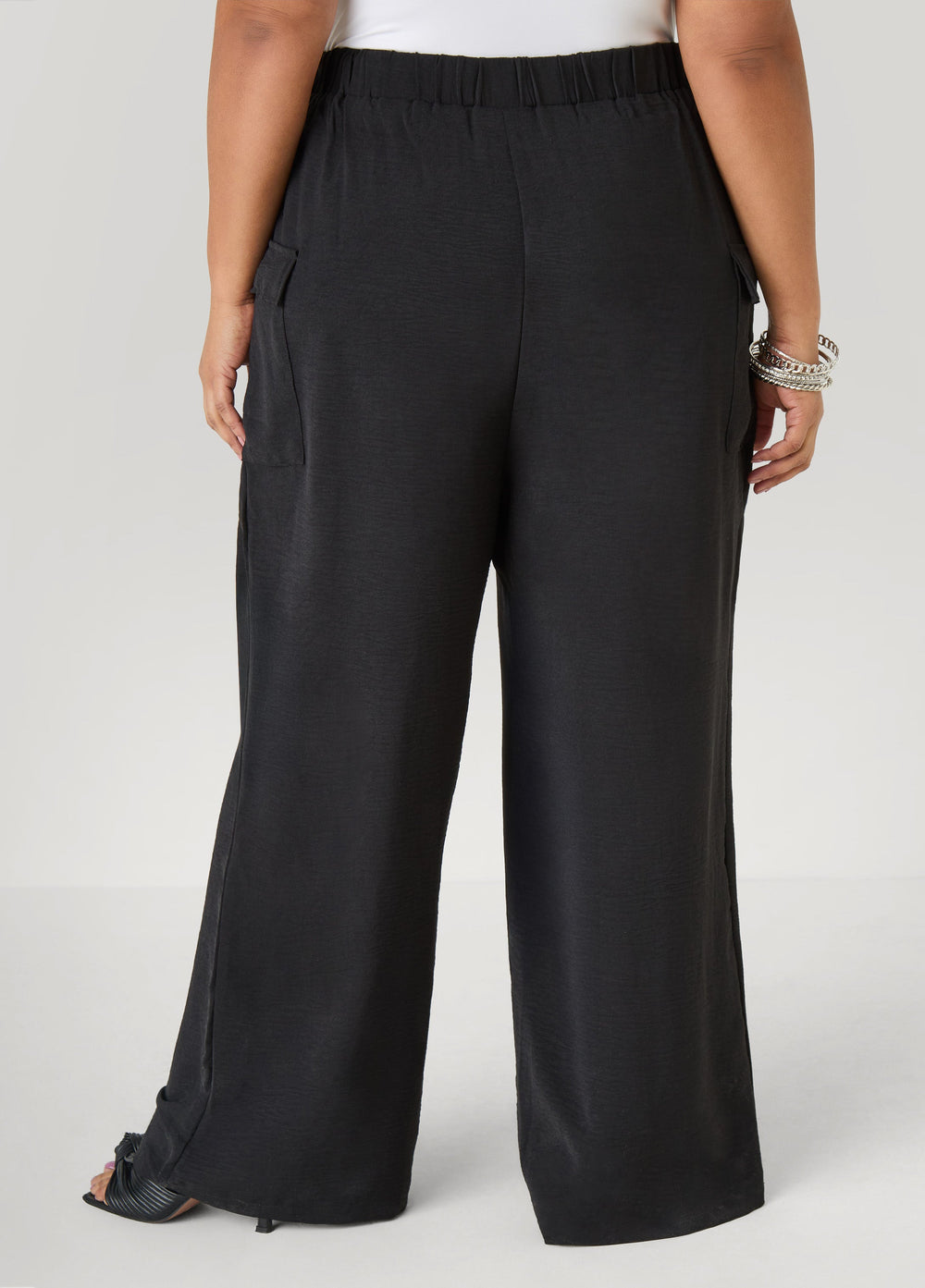 Textured Wide Leg Cargo Pants Rooibos | Ashley Stewart