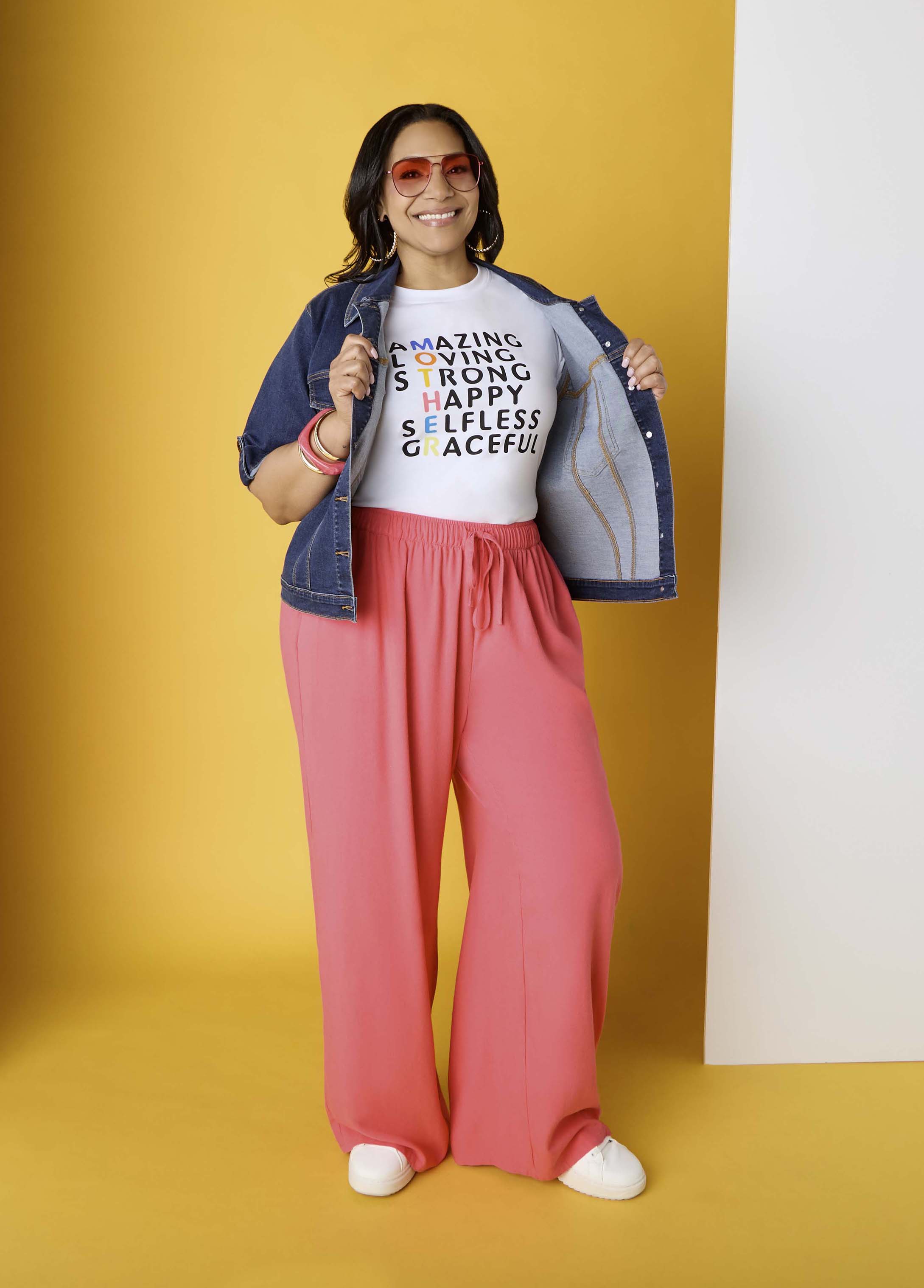 Drawstring Linen Blend Pants Navy Peony | Ashley Stewart